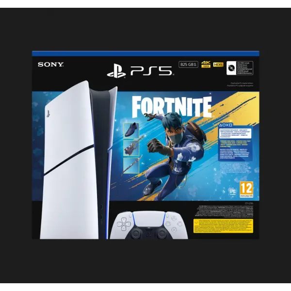 Ігрова приставка Sony PlayStation 5 Slim (Digital Edition) (Fortnite Flowering Chaos Bundle) (825GB) (Standard)