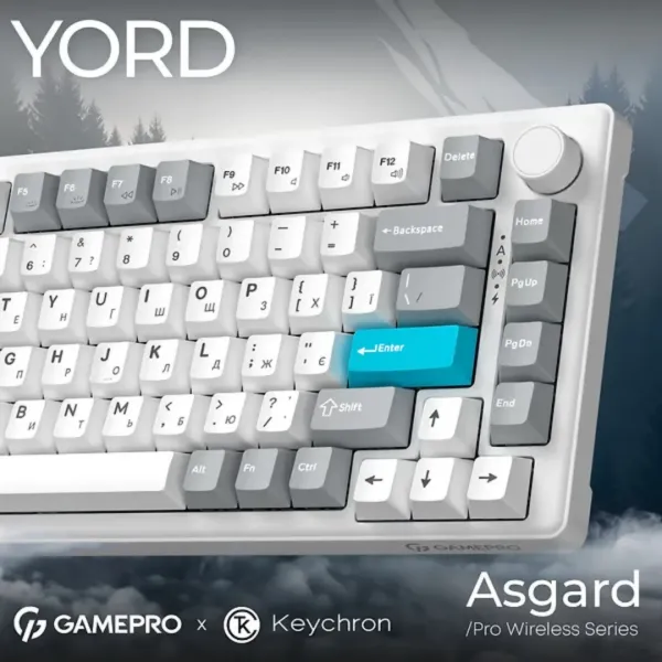Клавіатура GamePro Asgard Yord (MK266WH) (White) (UA)