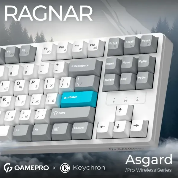 Клавіатура GamePro Asgard Ragnar (MK285WH) (White) (UA)