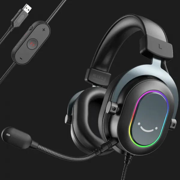 Ігрова гарнітура Fifine RGB H6 (Black) (UA)