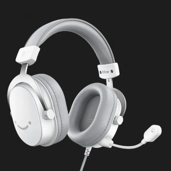 Ігрова гарнітура Fifine RGB H6W (White) (UA)
