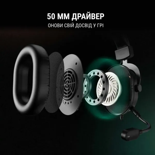 Ігрова гарнітура Fifine RGB H6W (White) (UA)