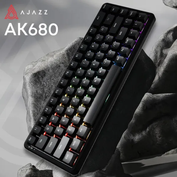 Клавіатура ігрова Ajazz AK680 MAX (Black) (AK680-WM-B-A) (UA)
