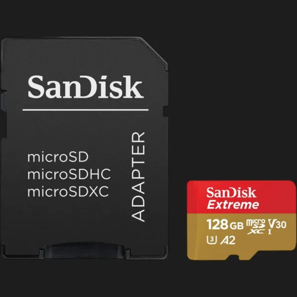 Карта пам'яті SanDisk microSDXC Extreme For Action Cams and Drones A2 128Gb