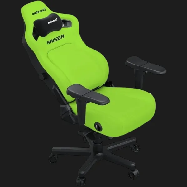 Крісло ігрове Anda Seat Kaiser 4 V2 XL PVC (Cyber Green) (UA)