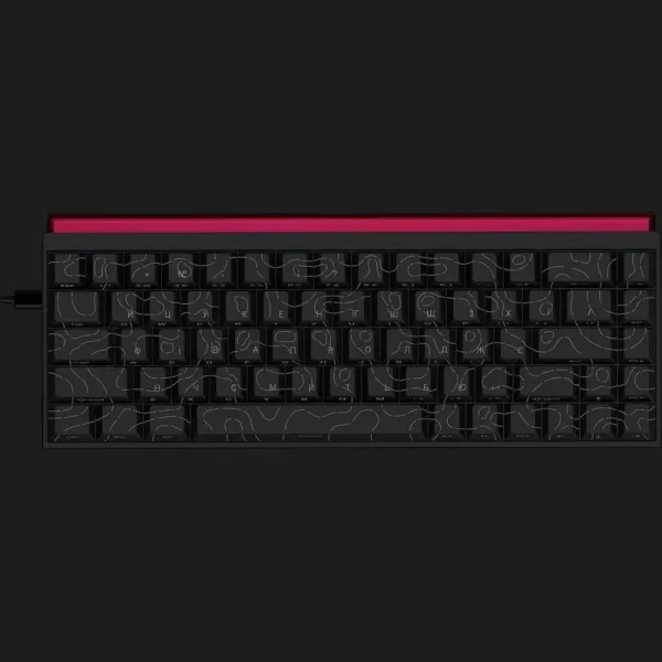 Клавіатура Ajazz NK68 Red switches Side Contour (Black) (UA)