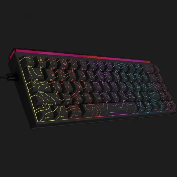 Клавіатура Ajazz NK68 Red switches Side Contour (Black) (UA)
