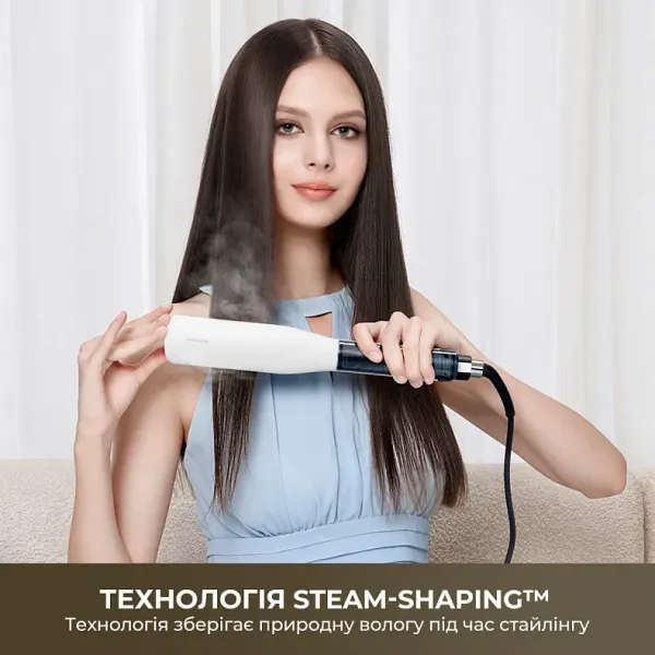 Випрямляч паровий Dreame AuraSteam Straight (White)