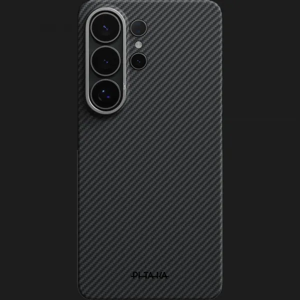 Чохол Pitaka Edge Ultra-Slim Classic Twill 600D для Samsung Galaxy S26 Ultra (Black/Gray)