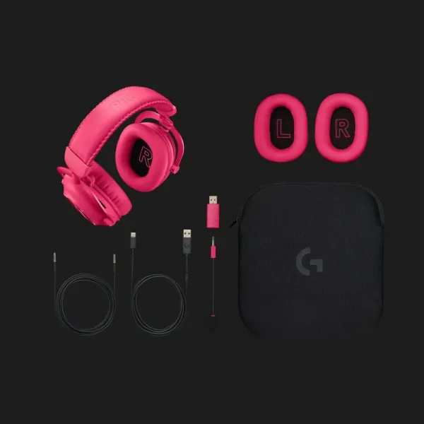 Ігрові навушники Logitech G Pro X2 Wireless LightSpeed (Magenta) (EU)