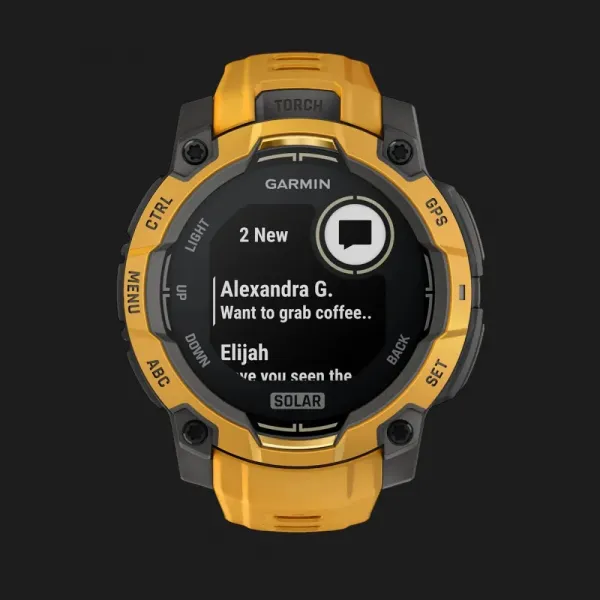 Garmin Instinct 3 45mm Solar Sunburst with Sunburst/Gray Band