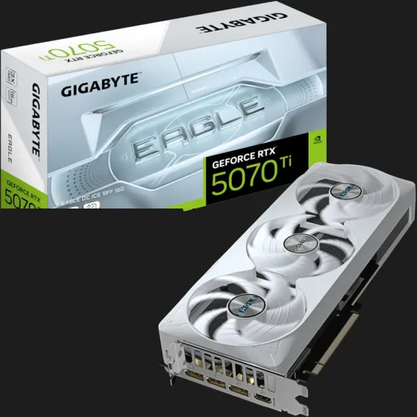 Відеокарта GIGABYTE GeForce RTX 5070 EAGLE OC ICE SFF 12GB (GV-N5070EAGLEOC ICE-12GD)