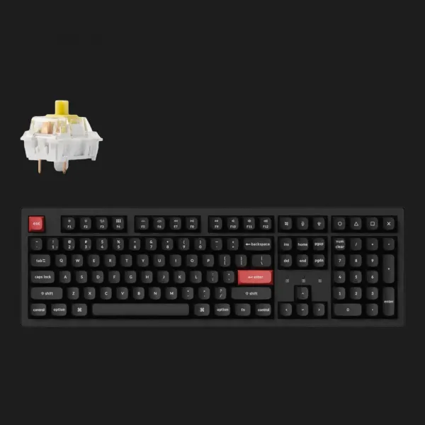 Ігрова клавіатура Keychron K10 Pro 108 Key RGB K Pro Banana (Black) (K10P-B4-UA)