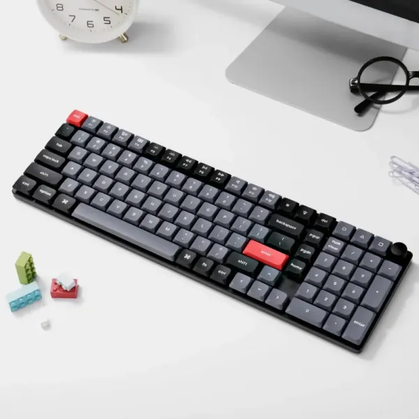 Ігрова клавіатура Keychron K17 Pro 103 Key RGB Hot-swap Gateron MX 2.0 Blue (Black) (K17P-H2-UA)