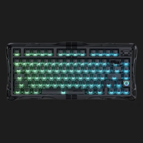 Ігрова клавіатура магнітна GravaStar Mercury V75 80keys Magnetic Jade Pro 8K USB-A RGB Stealth (Black) (GSV75_XTAL_BLK)