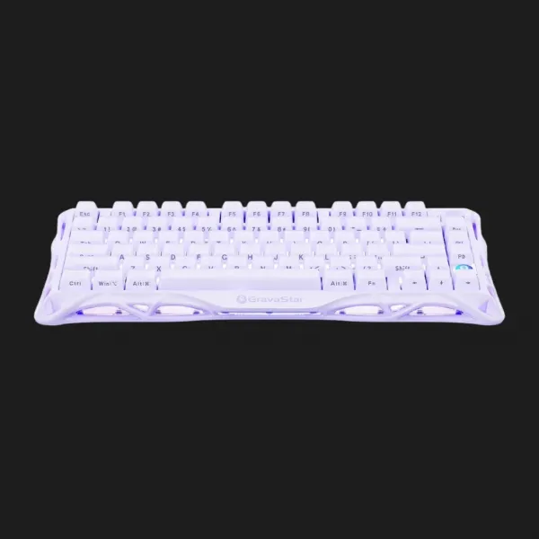 Клавіатура механічна GravaStar Mercury K1 80keys GravaStar x Kailh Cheery Pink EN BT/WL/USB (Lavender Violet) (GSK1_PL)