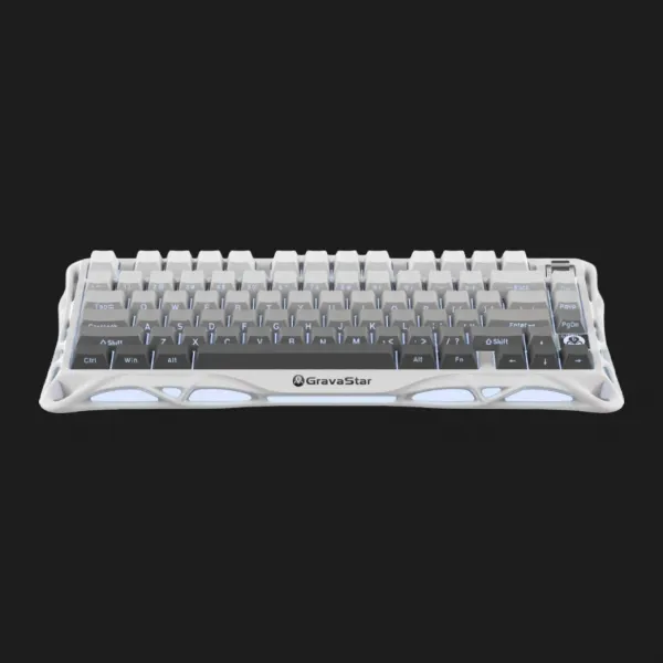 Клавіатура механічна GravaStar Mercury K1 80keys GravaStar x Kailh Cheery Pink EN BT/WL/USB (White) (GSK1_GWHT)