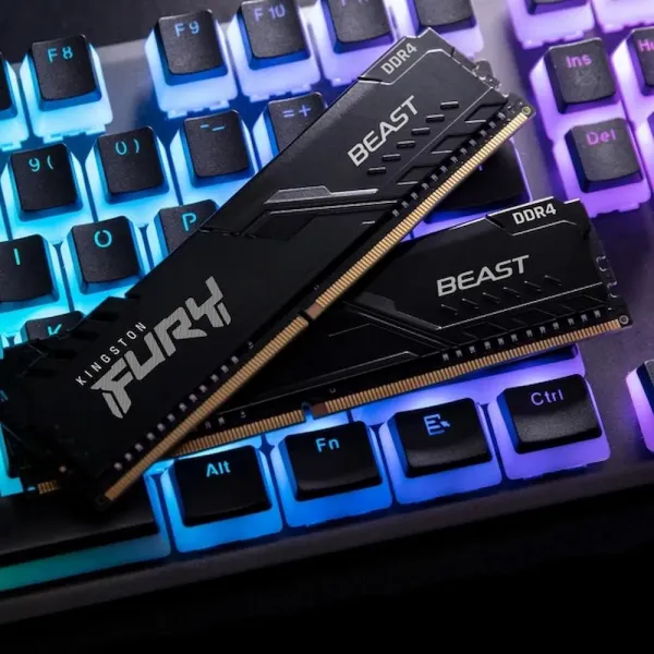 Оперативна памʼять Kingston Fury Beast DDR4 32GB 2x16GB 3600MHz (KF436C18BBK2/32)