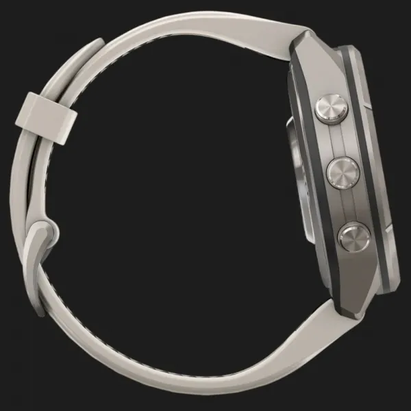 Garmin Fenix 9 Pro 43mm LTE AMOLED Sapphire Titanium with Fog Gray/Dark Sandstone Silicone Band
