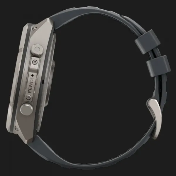 Garmin Fenix 9 Pro 51mm LTE AMOLED Sapphire Titanium with Graphite/Black Silicone Band
