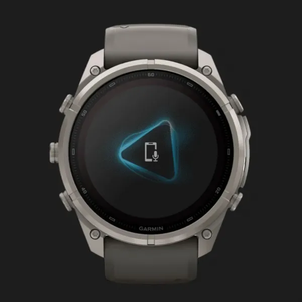 Garmin Fenix 9 Pro 51mm Sapphire Solar Titanium with Pebble Gray/Silver Gray Silicone Band
