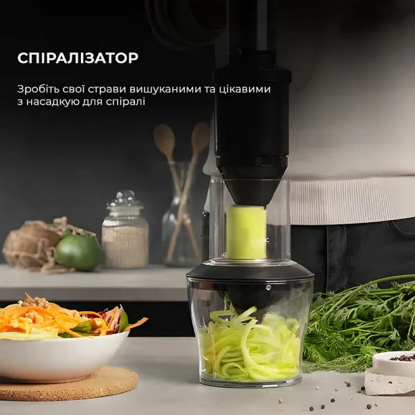Блендер занурювальний Cecotec Powerl TitanBlack 1500 XL TotalMix CCTC-04275 (Black)