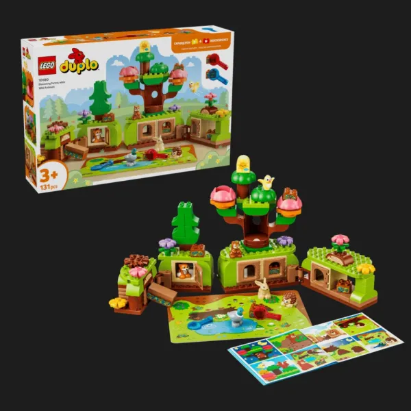 Конструктор LEGO DUPLO Ліс відкриттів із дикими тваринами (10480)