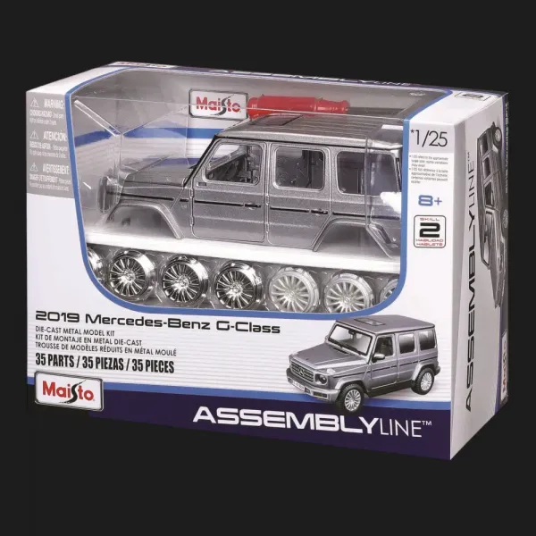 Збірна модель автомобіля Maisto 2019 Mercedes-Benz G-Class, 1:25 (39536 silver)