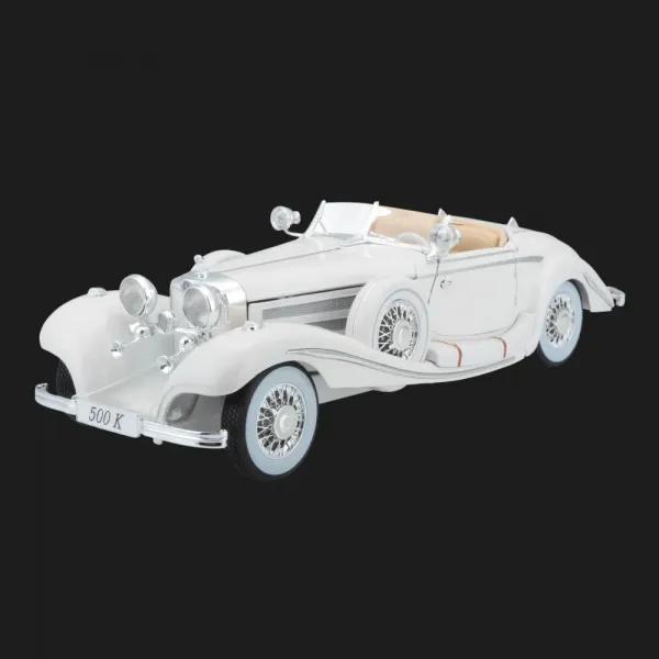 Автомодель Maisto 1936 Mercedes-Benz 500K Specialroadster, 1:18 (36055 white)