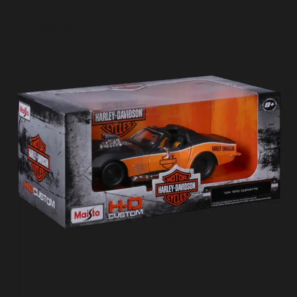 Машинка Maisto Harley-Davidson Custom1970 Chevrolet Corvette (1:24) (32160/32193)