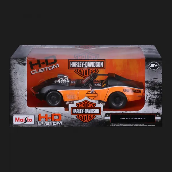 Машинка Maisto Harley-Davidson Custom1970 Chevrolet Corvette (1:24) (32160/32193)