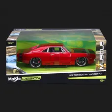 Автомодель Maisto 1969 Dodge Charger R/T, 1:24 (32537 met. red)