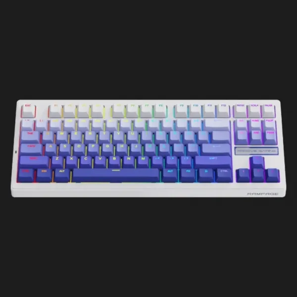 Клавіатура бездротова Proove Gaming Rampage gradient (Purple/White) (WKRM00022419)