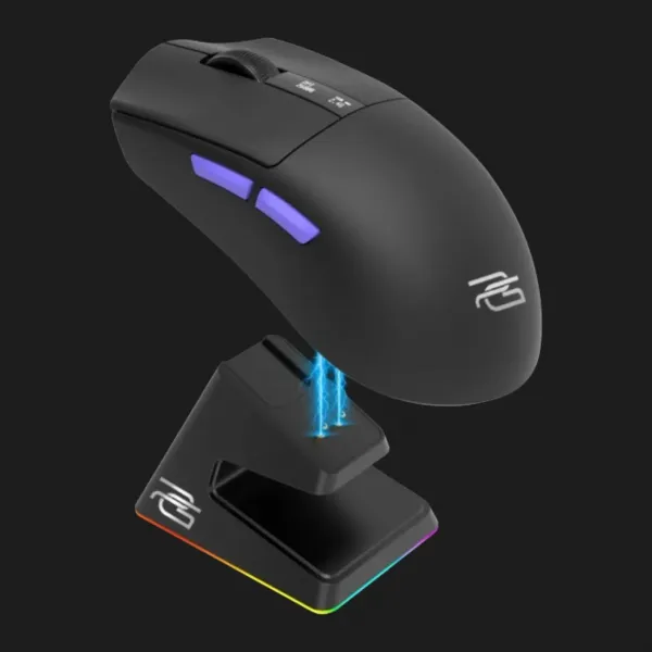 Бездротова ігрова миша Proove Gaming Jester 8K with Charging Dock (Black/Purple) (WMJSCD022016)