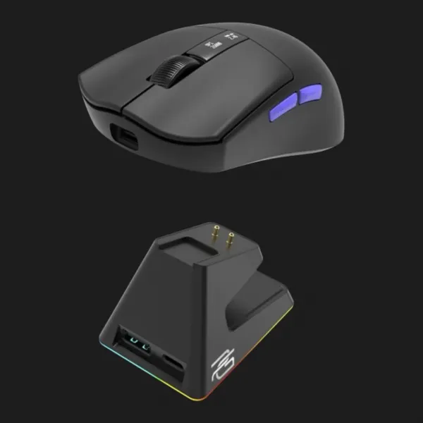 Бездротова ігрова миша Proove Gaming Jester 8K with Charging Dock (Black/Purple) (WMJSCD022016)