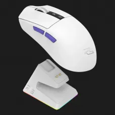 Бездротова ігрова миша Proove Gaming Jester 8K with Charging Dock (White/Purple) (WMJSCD022017)
