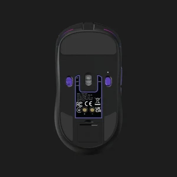 Бездротова ігрова миша Proove Gaming Superfight Wireless with charging dock (Black/Purple) (WMSW00122001)