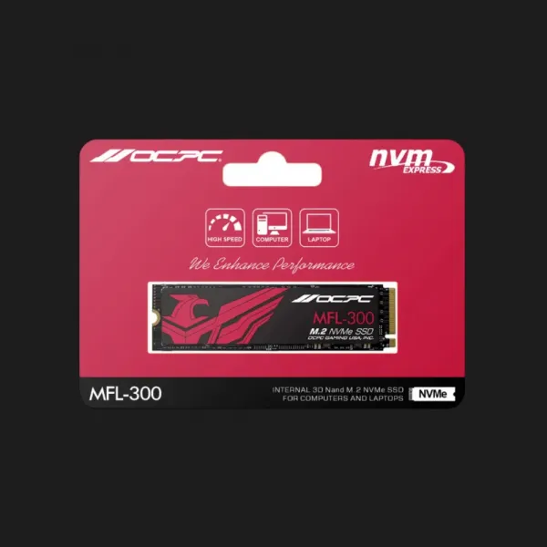 SSD накопичувач OCPC MFL-300 256GB M.2 NVMe PCIe 3.0 x4 (SSDM2PCIEF256GB)