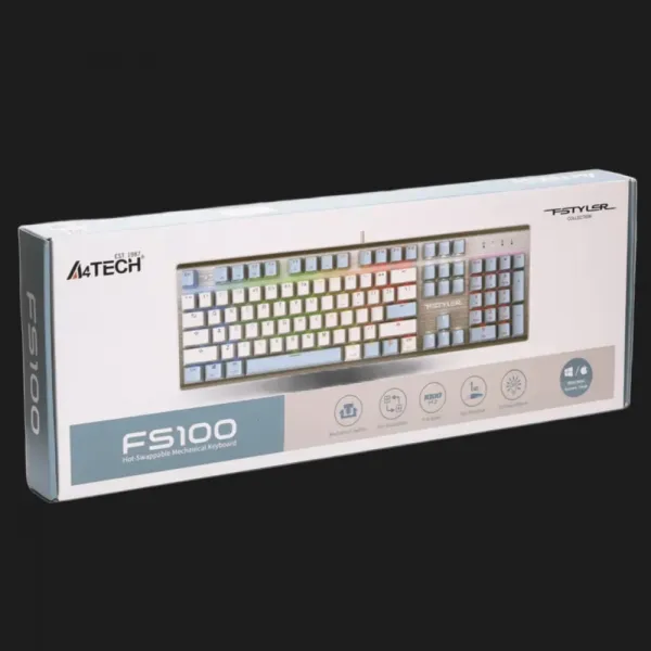 Клавіатура механічна A4Tech FS100 (Icy Blue) (FS100)