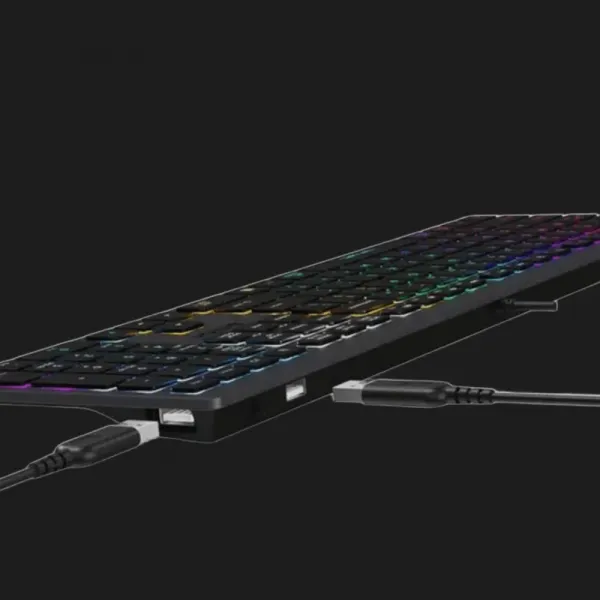 Клавіатура A4Tech FX60H USB (Gray) Neon backlit (FX60H)