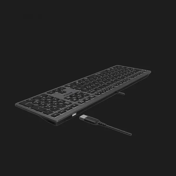 Клавіатура A4Tech FX60H USB (Gray) White backlit (FX60H)