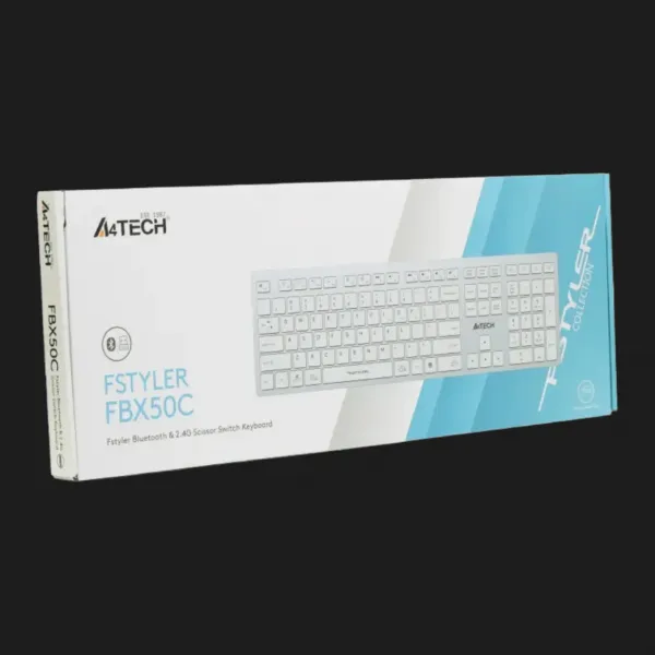 Клавіатура бездротова A4Tech FBX50C (White)