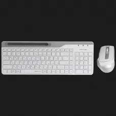 Комплект бездротовий клавіатура + миша A4Tech FB2535C (Icy White)