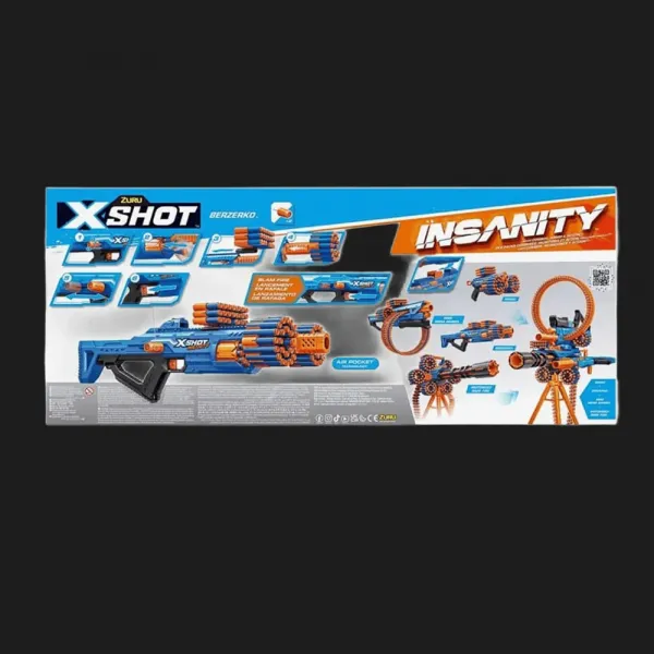 Швидкострільний бластер X-Shot Insanity Berzerko 8 Shot (48 патронів) (36610R)