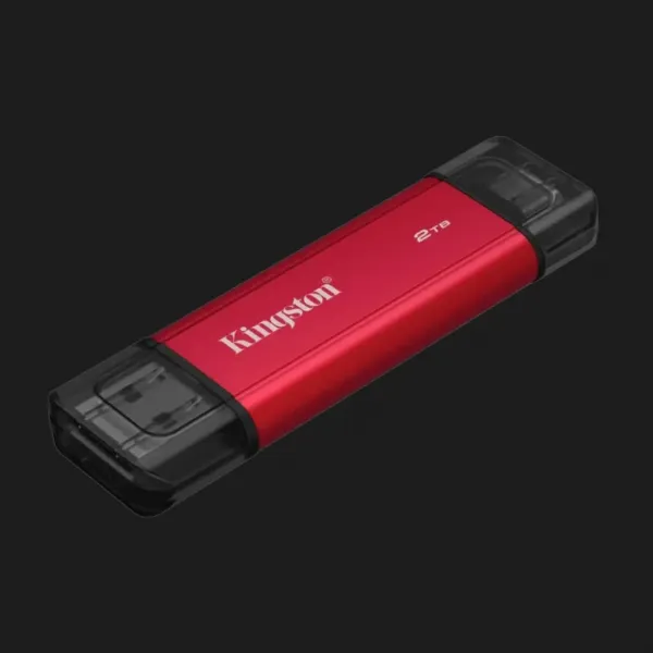 Зовнішній SSD-накопичувач Kingston Dual Portable 2TB (Red/Black)