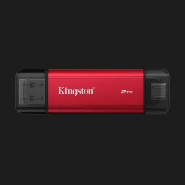 Зовнішній SSD-накопичувач Kingston Dual Portable 2TB (Red/Black)