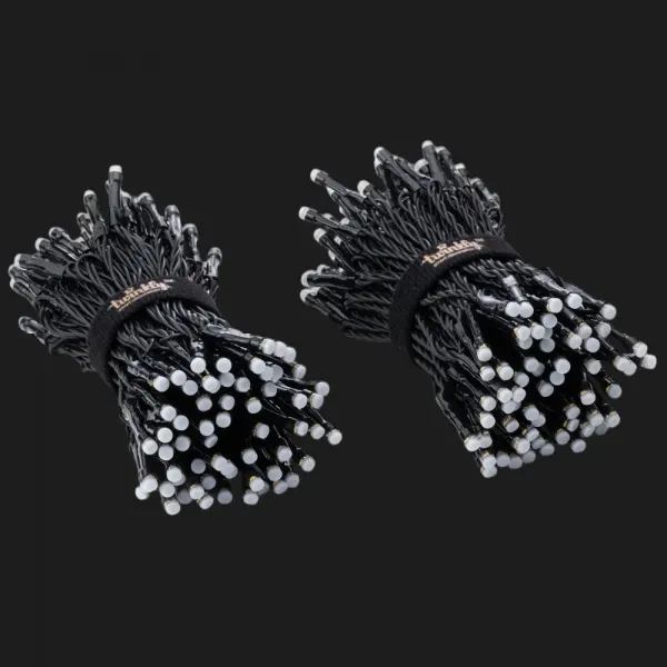 Гірлянда Smart LED Twinkly Strings RGB 250, Gen II, IP44, довжина 20м, кабель чорний