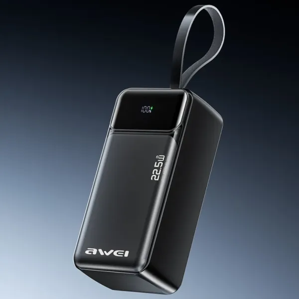 Зарядний пристрій Power Bank AWEI PA-105 40000mAh 22,5W PD 2xUSB-C 2xUSB-A