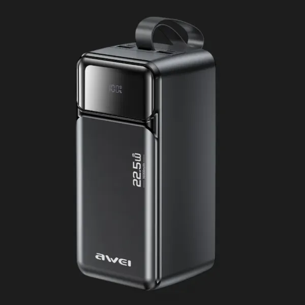 Зарядний пристрій Power Bank AWEI PA-106 50000mAh 22,5W PD 3xUSB-C