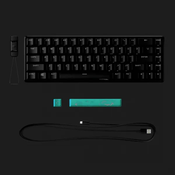 Клавіатура ігрова HyperX Alloy Origins 65 Red USB RGB (Black) (UA)